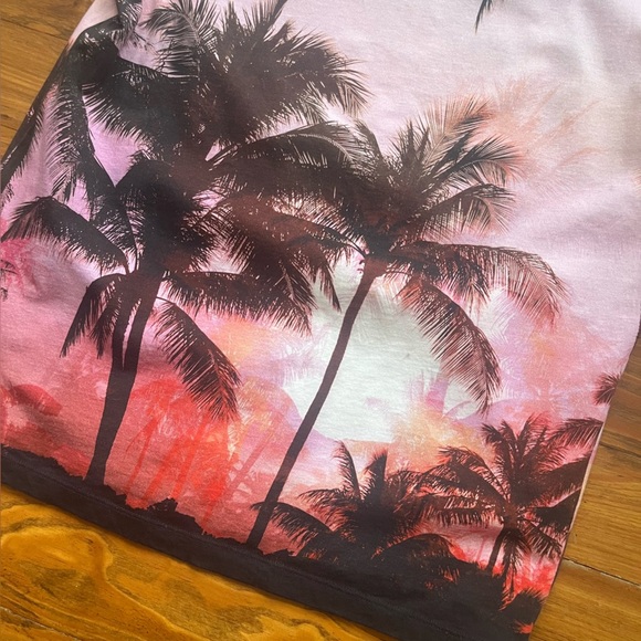 Balmain Men’s Graphic Print‎ Sunset Palms T-Shirt Size M Made In Portugal - Picture 13 of 16